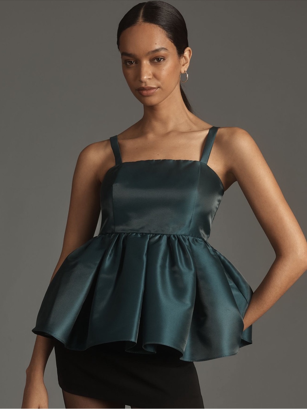 Mare Mare square neck babydoll top